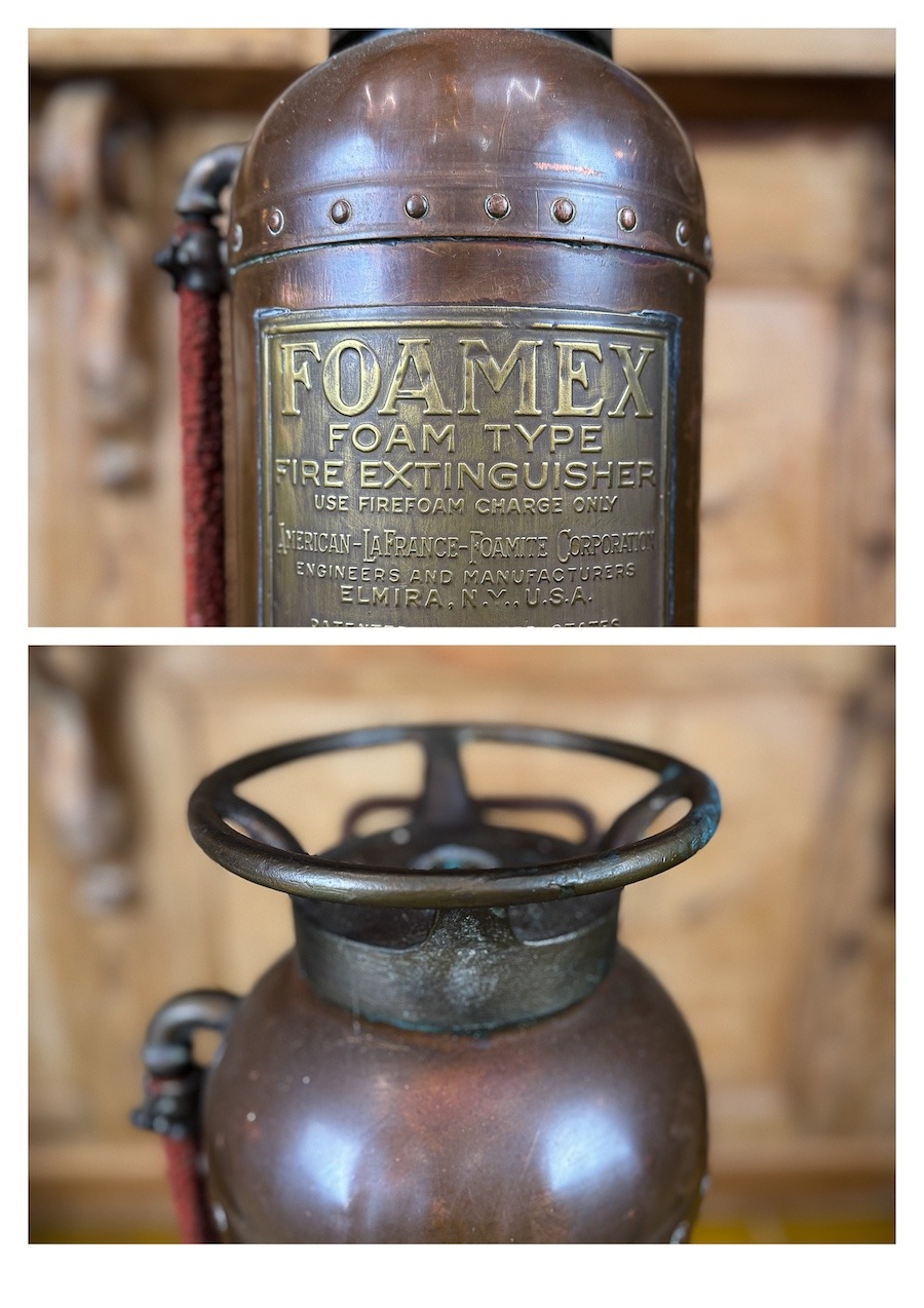 extincteur ancien en cuivre