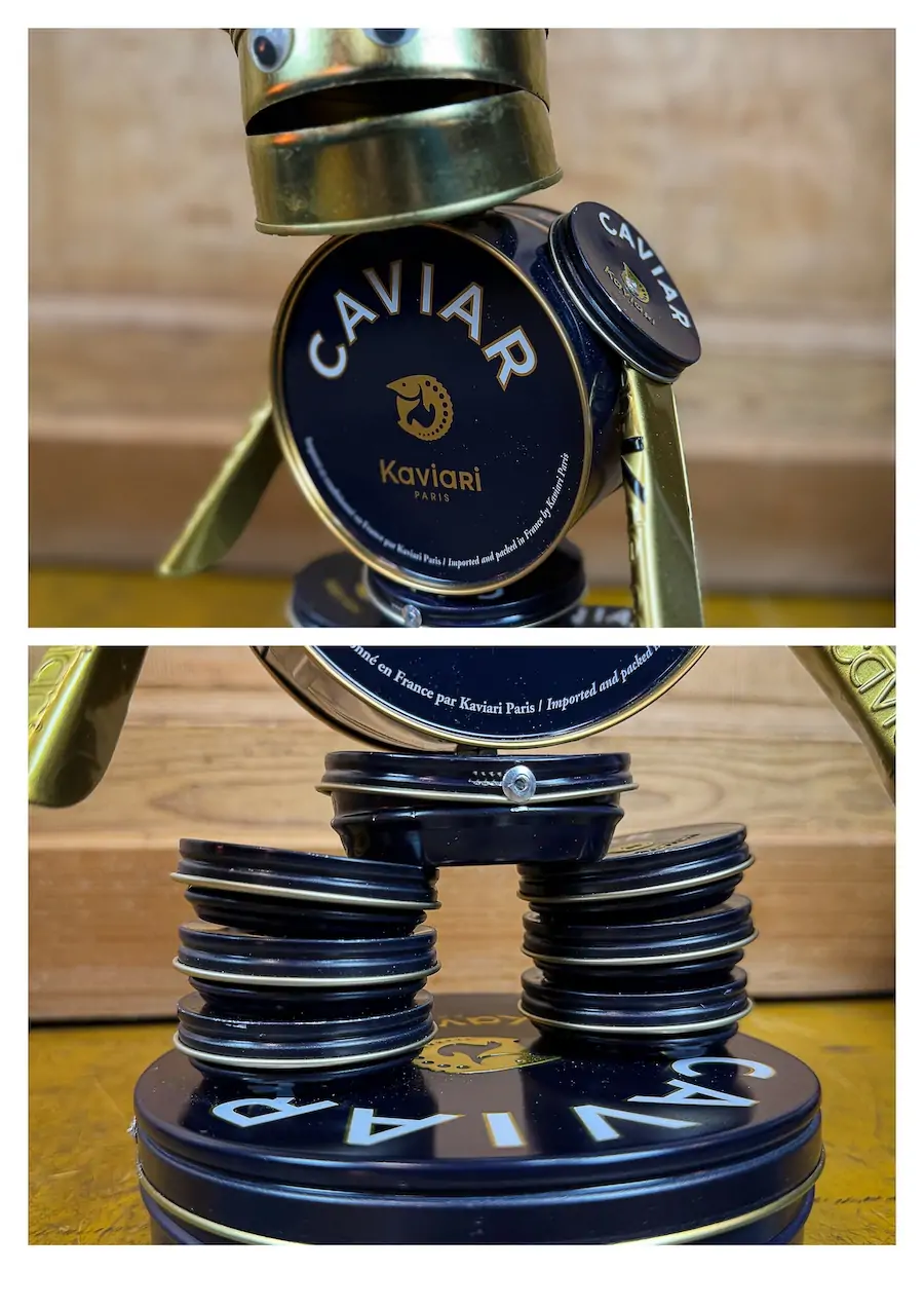 robot boites de caviar