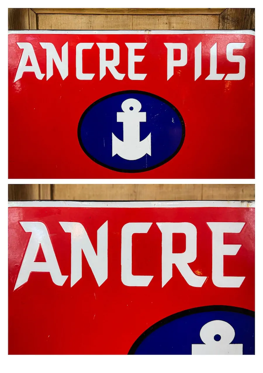 plaque émaillée alimentaire