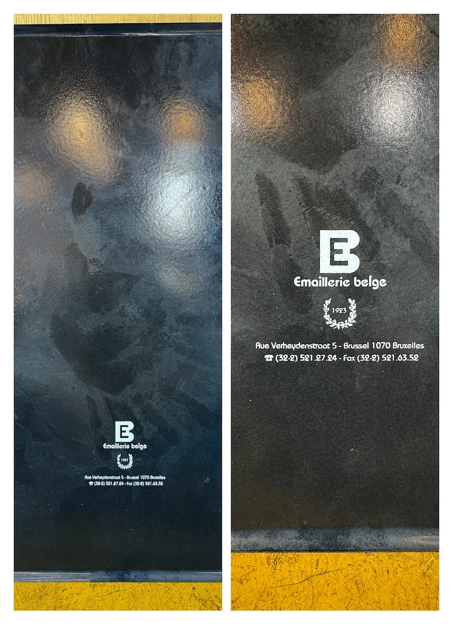 plaque émaillée bière brocante