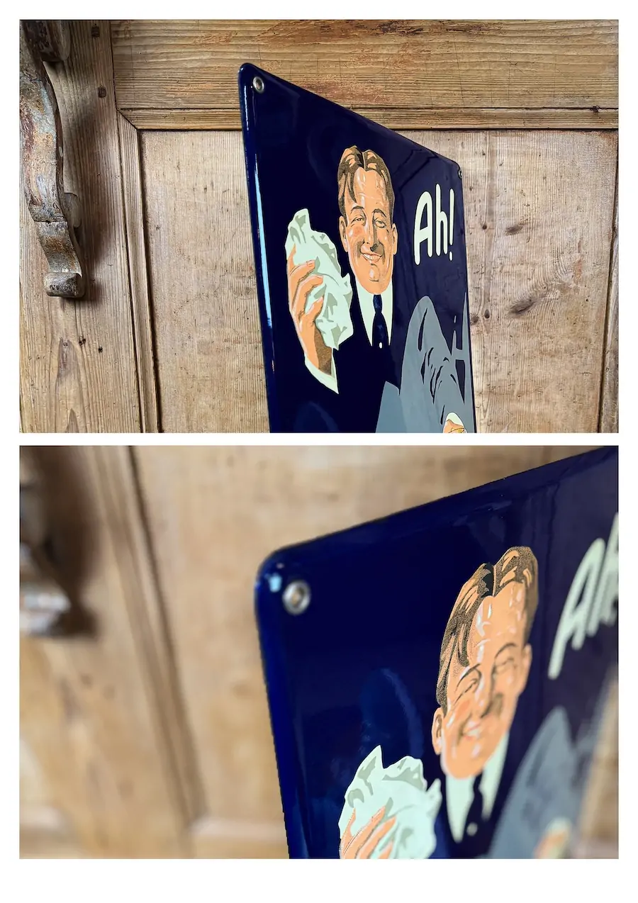 plaque émaillée bière collection