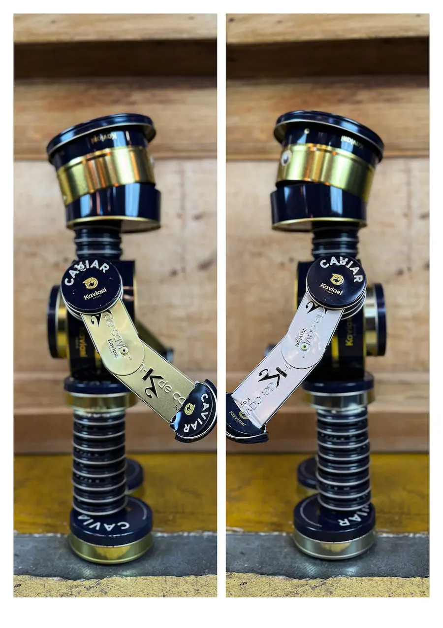 statue boites de caviar