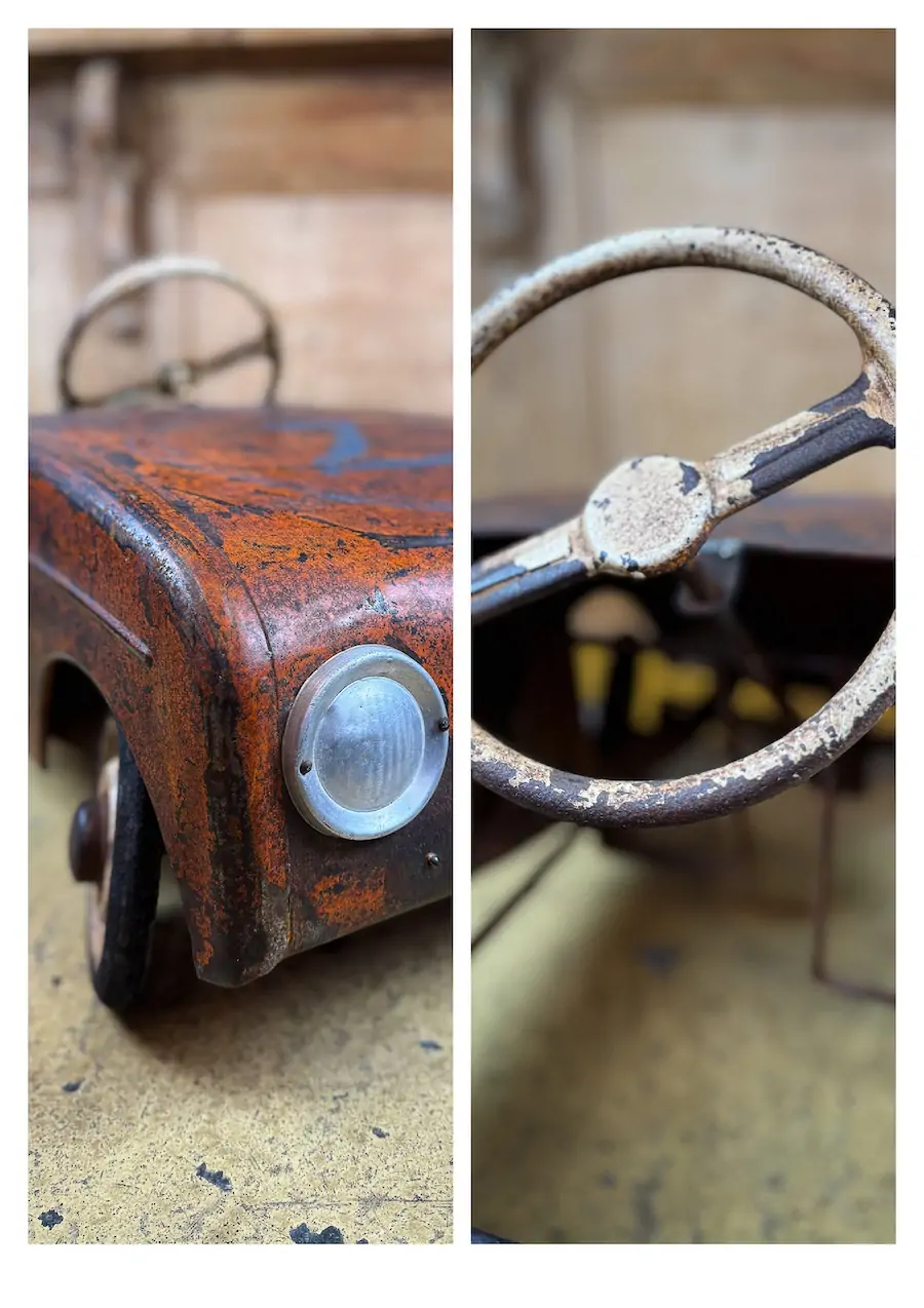 voiture à pédales vintage