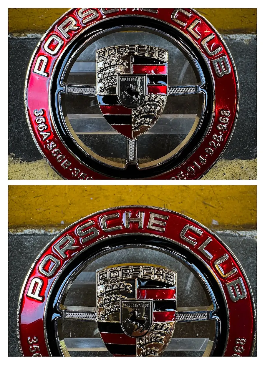 badge Porsche Club Classic authentic