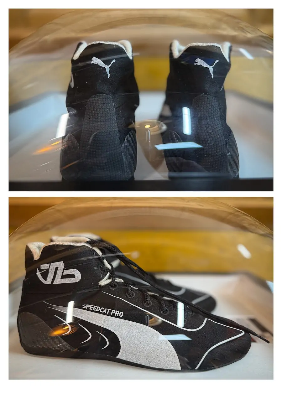 Racing boots Valtteri Bottas 45x50x35cm signed and certified - Image 6