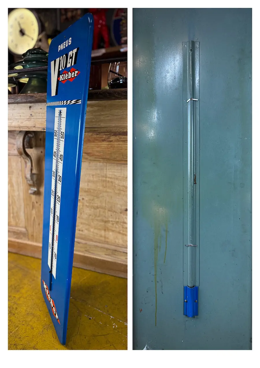 plaque émaillée Kléber thermomètre officielle