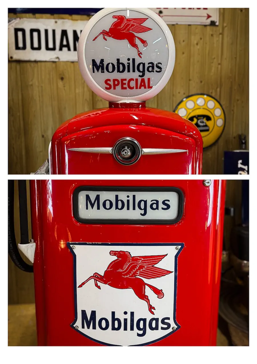 Pompe à essence américaine authentique