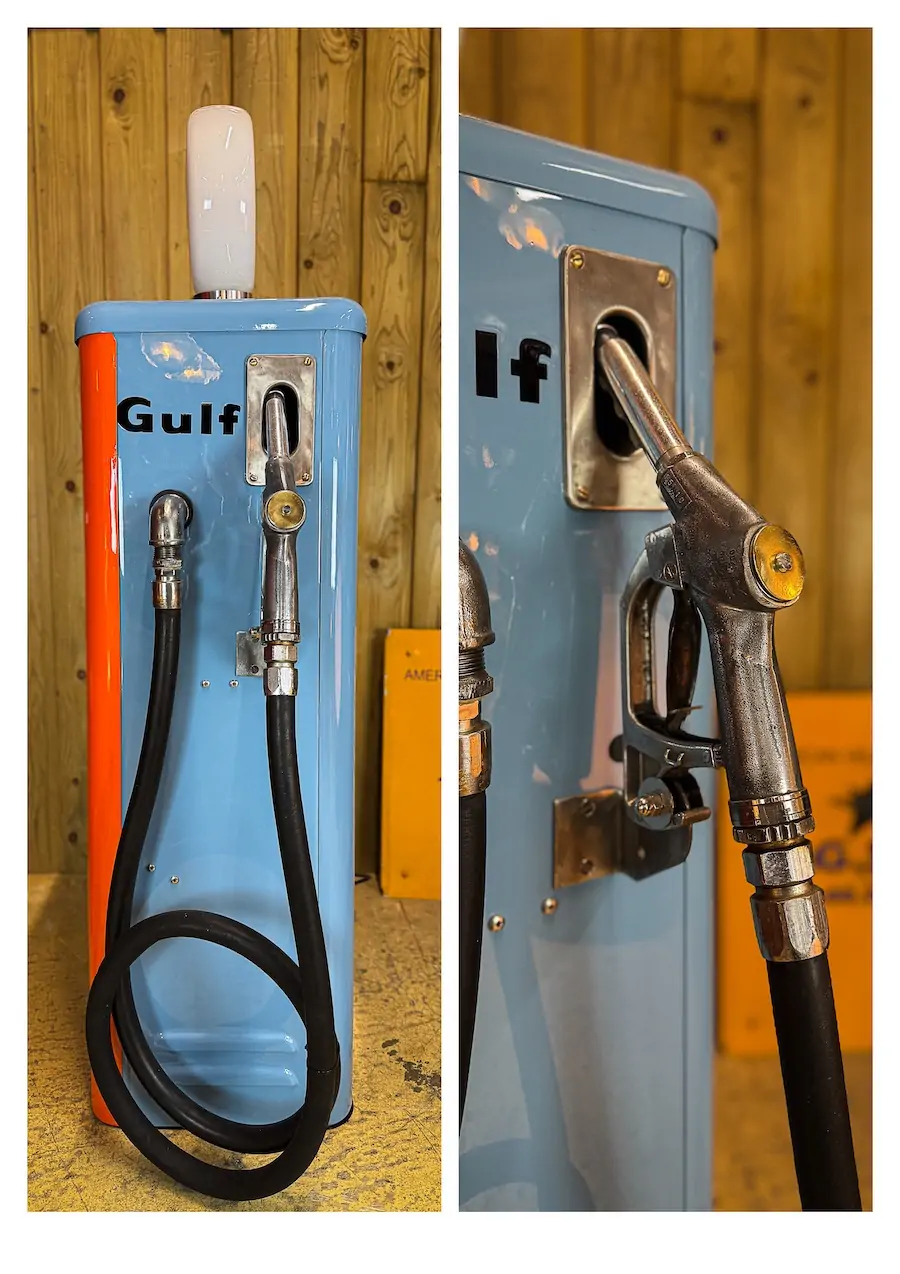 Pompe à essence ancienne Gulf