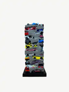 Urban Toy Tower concrete sculpture