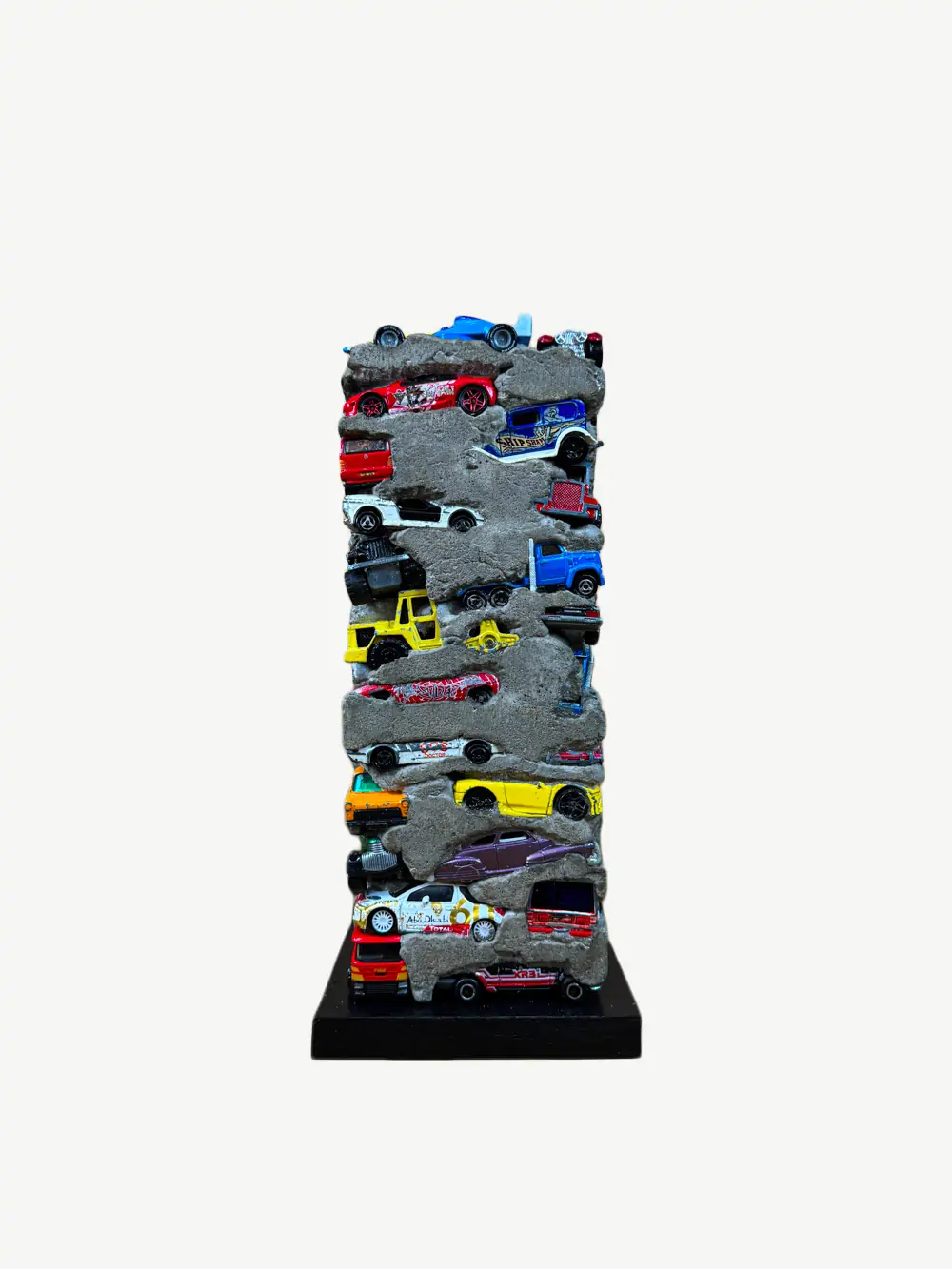 Urban Toy Tower concrete sculpture