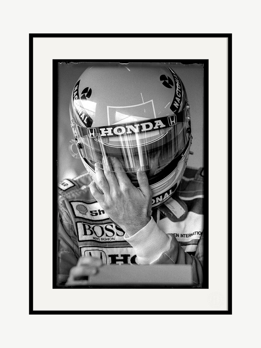 Photo Ayrton Senna “Casque” Silverstone #3