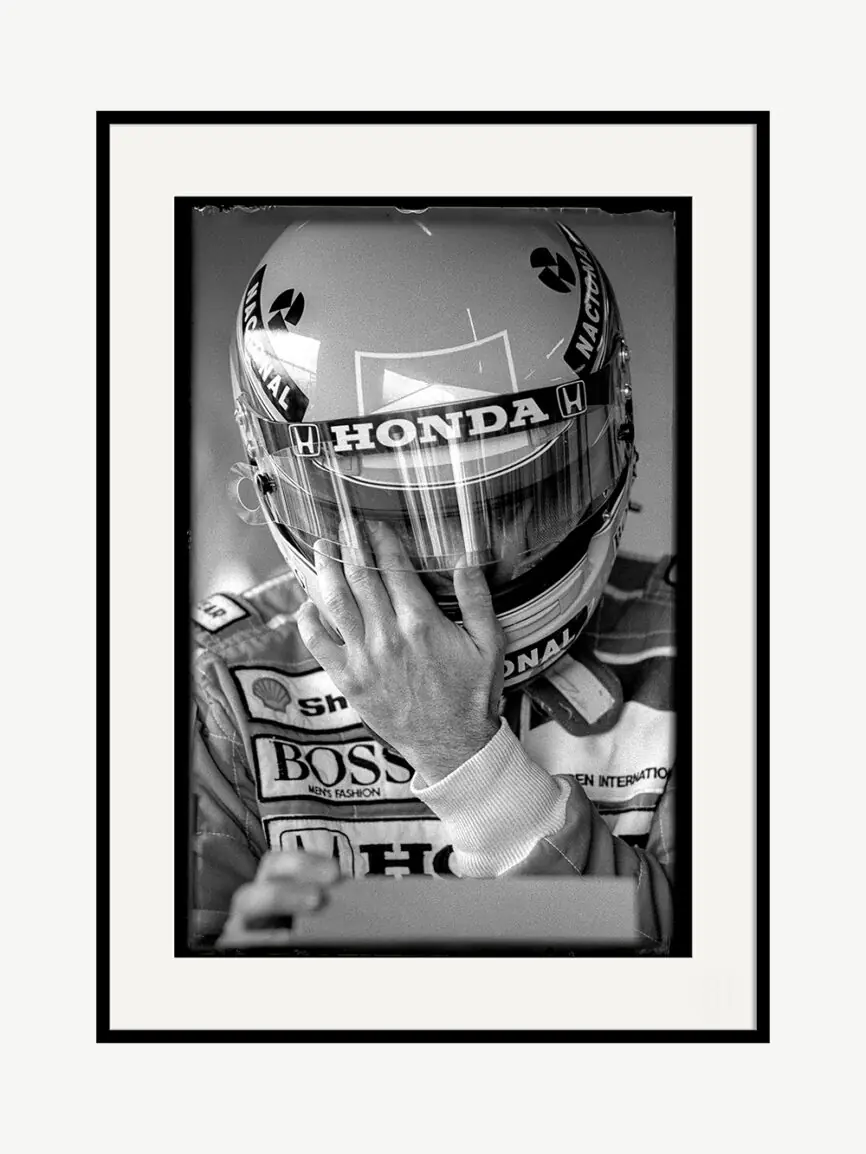 Photo Ayrton Senna “Casque” Silverstone #3