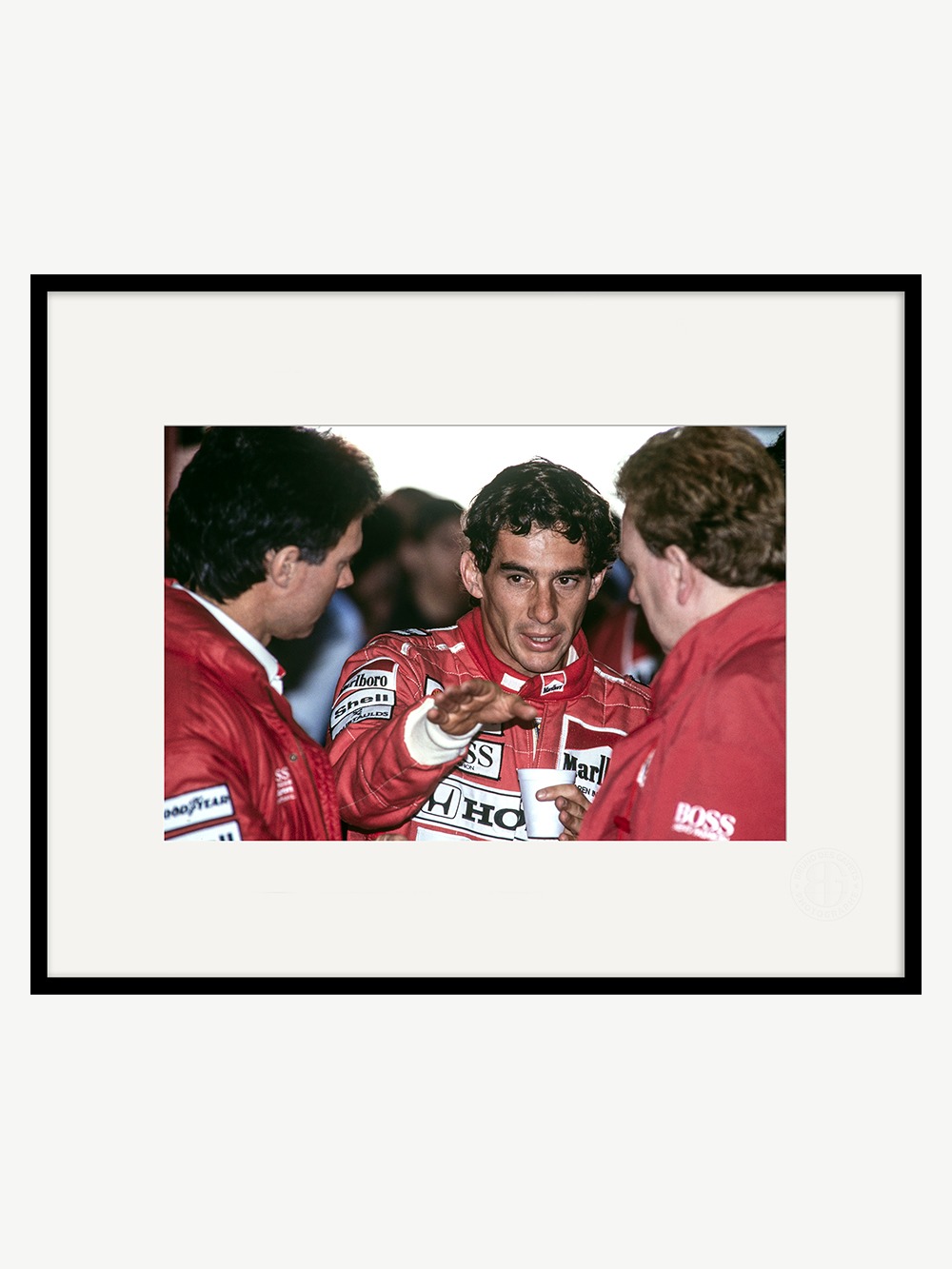 Ayrton Senna "Debriefing" Magny-Cours 20x30cm 1991 - Image 2