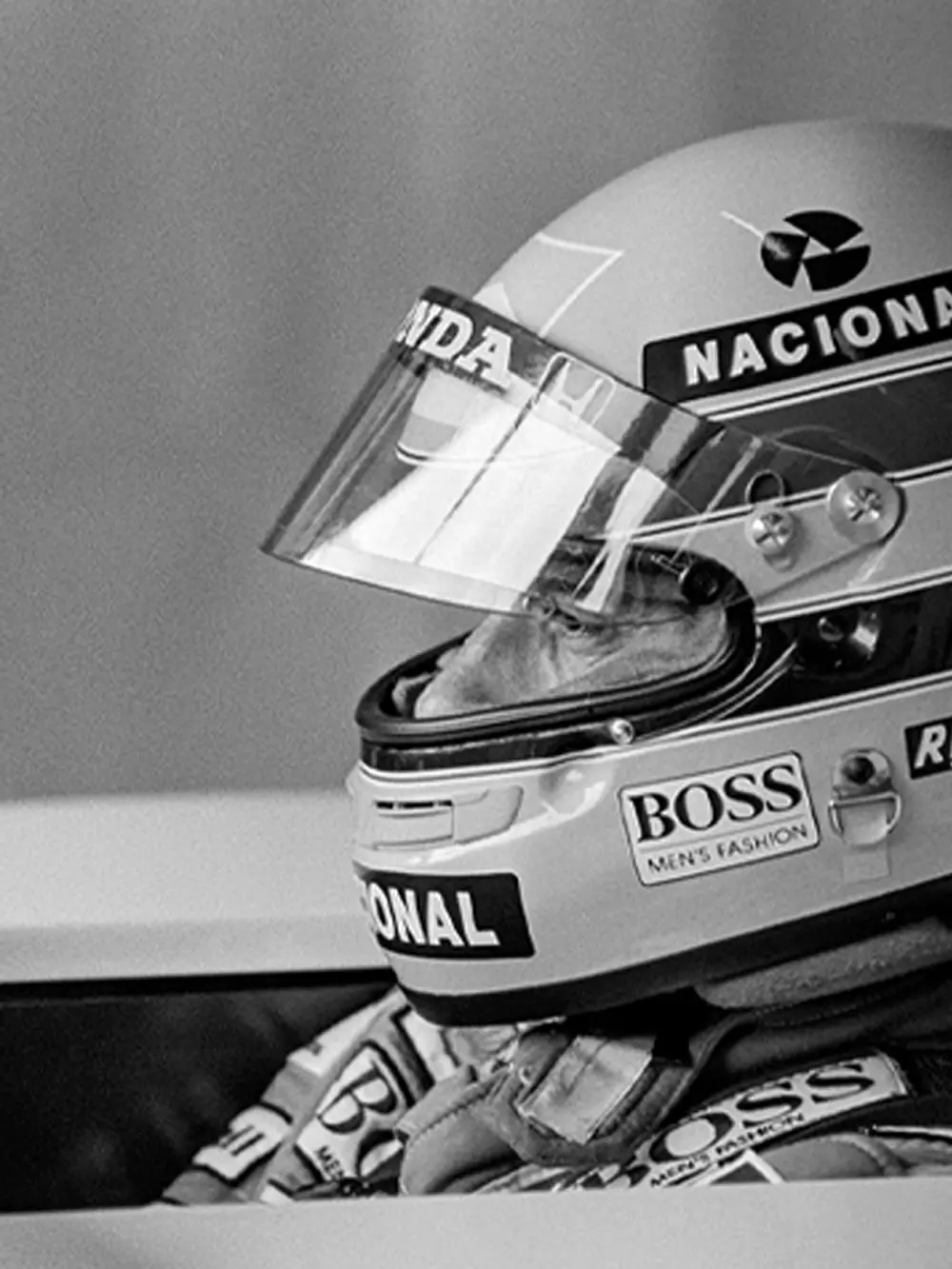 Poster encadré de Ayrton Senna Gloves Silverstone 1991