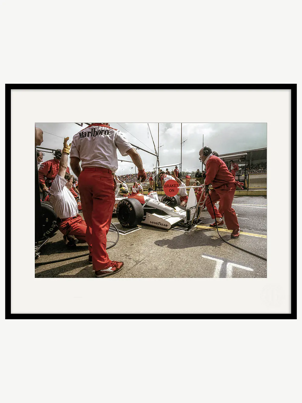Ayrton Senna "Pit Stop" Imola 1991 30x40cm - Image 2