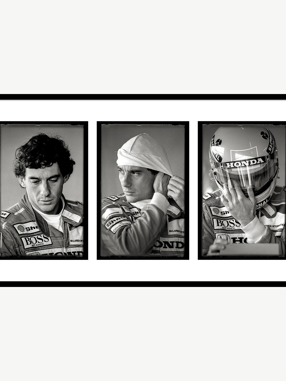 Ayrton Senna "Triptyque" Silverstone 1991 50x90cm - Image 2