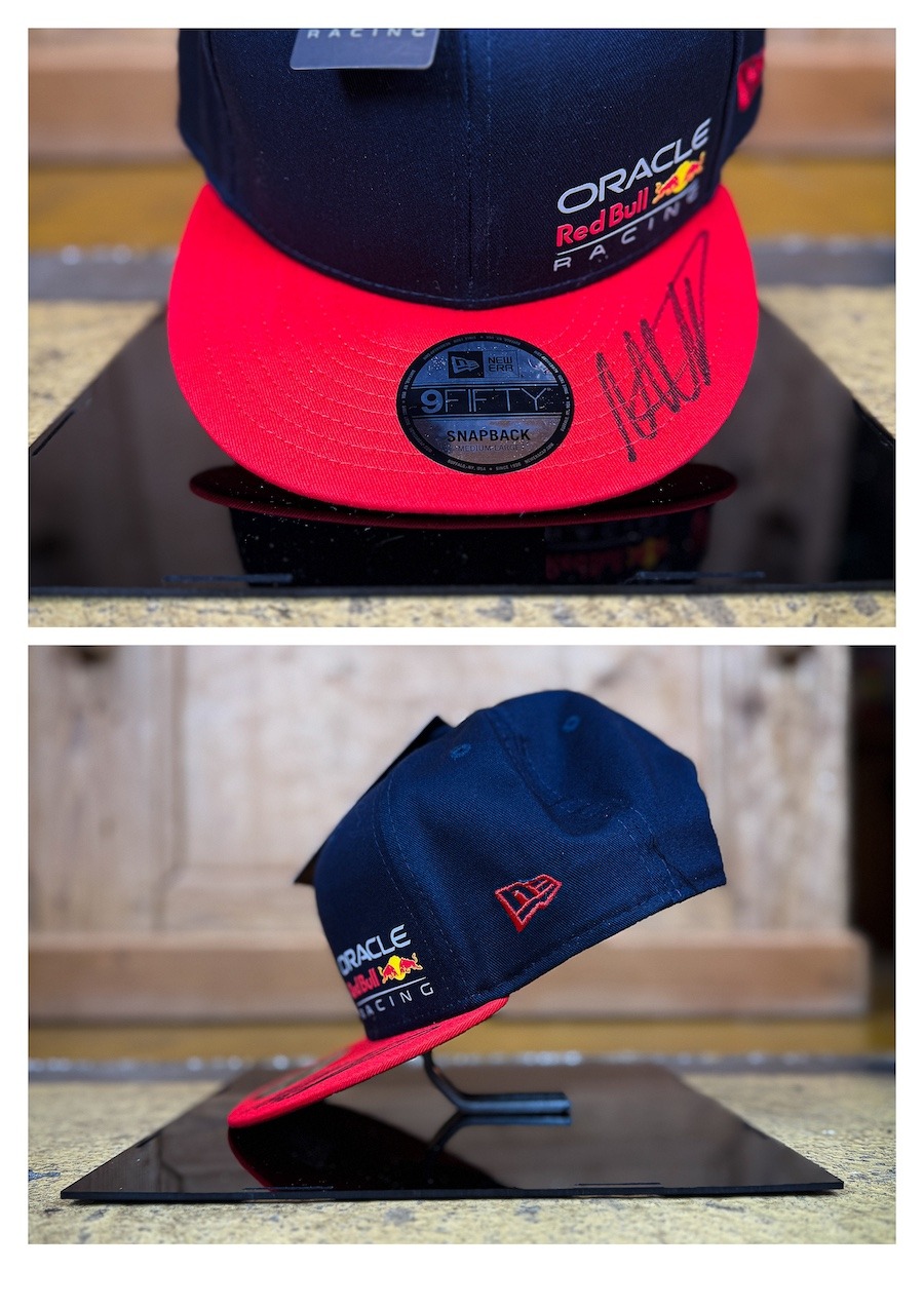 Casquette dédicacée Max Verstappen red bull