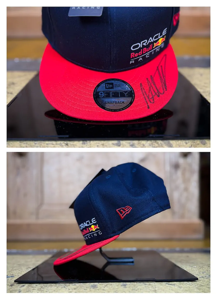 Casquette dédicacée Max Verstappen red bull
