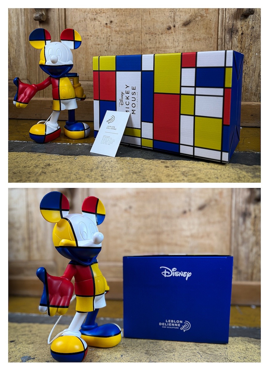 pop sculpture Mickey Welcome art Leblon Delienne