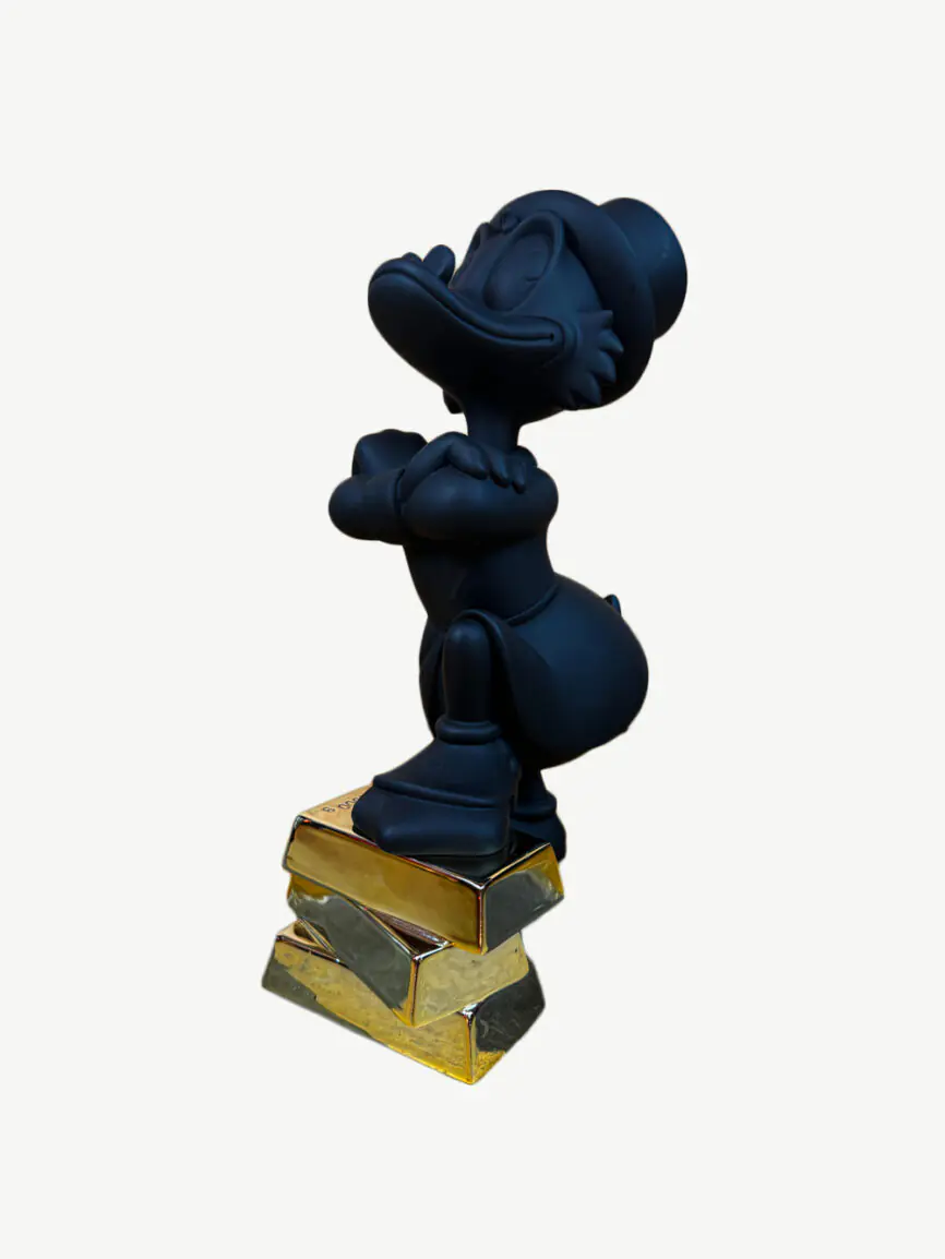 sculpture Picsou lingots Leblon Delienne