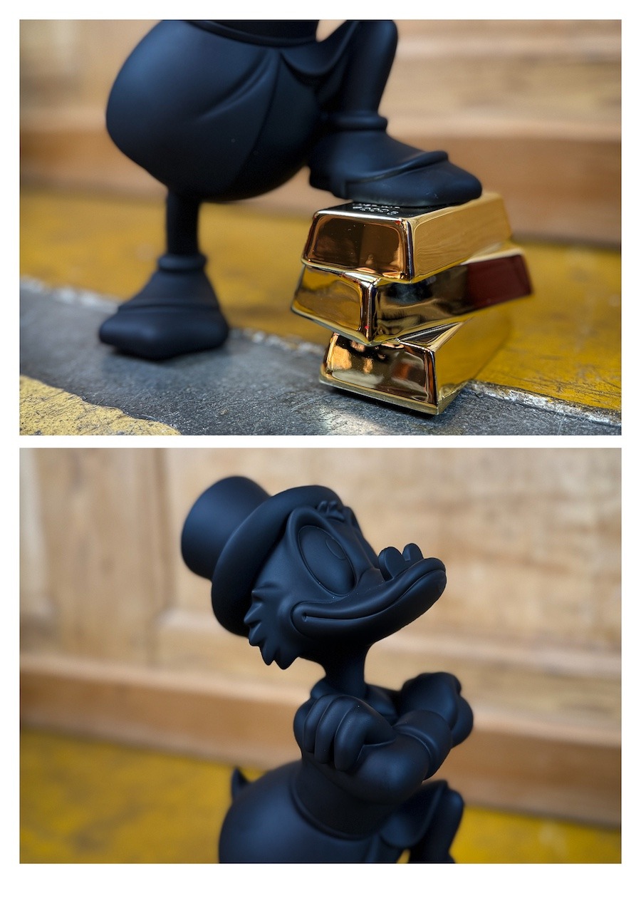Uncle Scrooge Ingots Leblon Delienne 30cm Matt black and gold chrome - Image 4