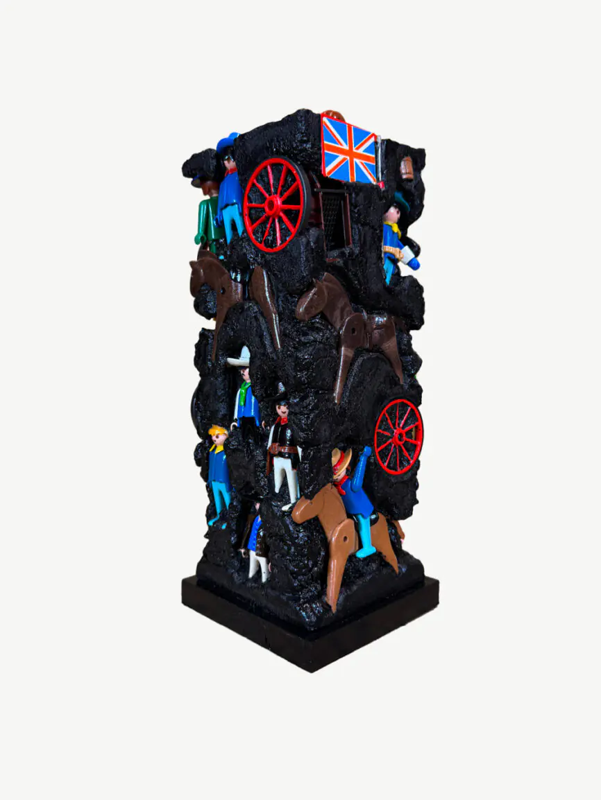 Sculpture originale Compression Playmobils