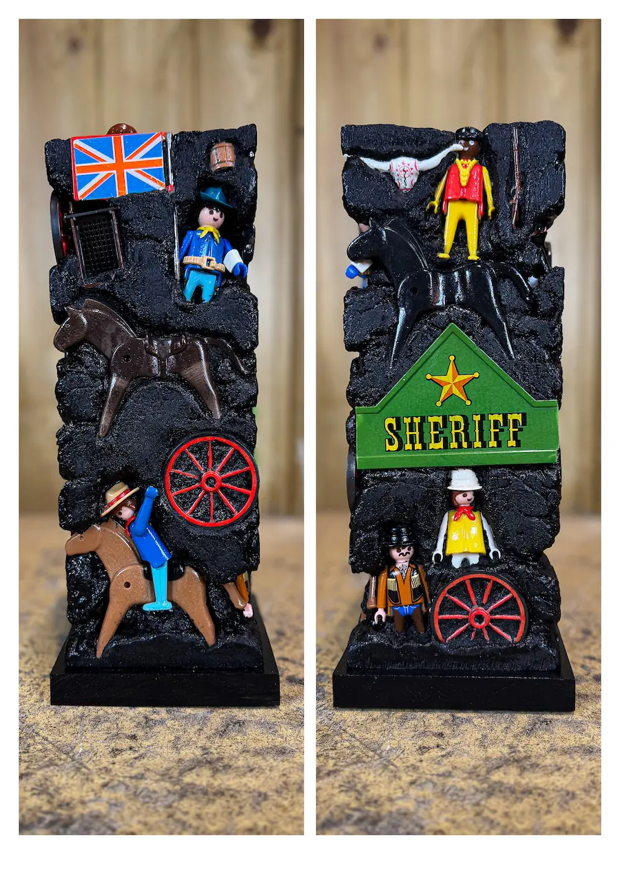 Sculpture originale Compression Playmobils