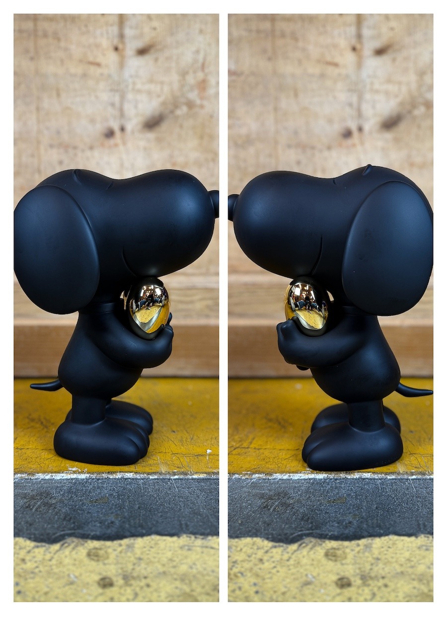 sculpture Snoopy Coeur Leblon Delienne