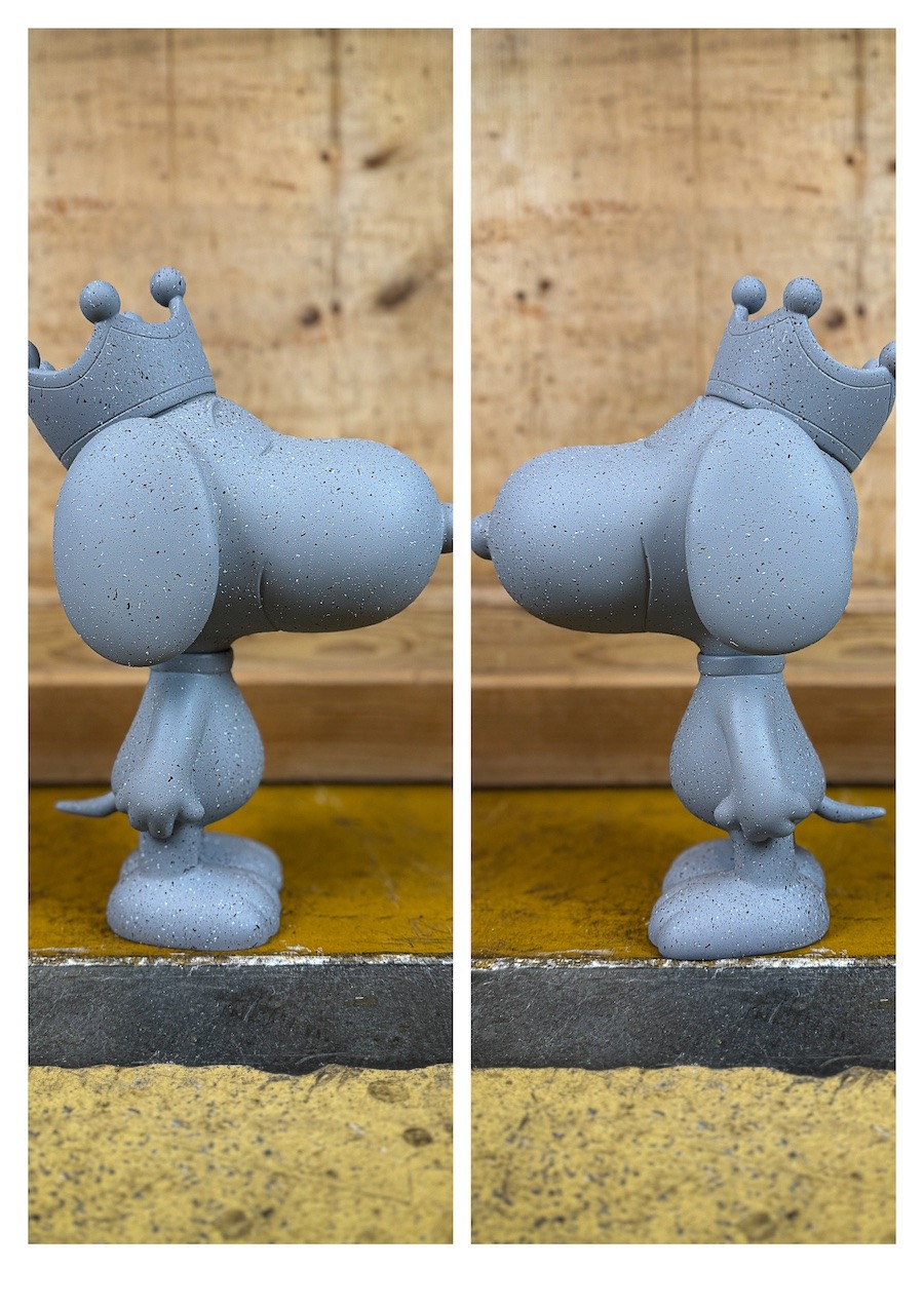 sculpture Snoopy Couronne Granit Leblon Delienne