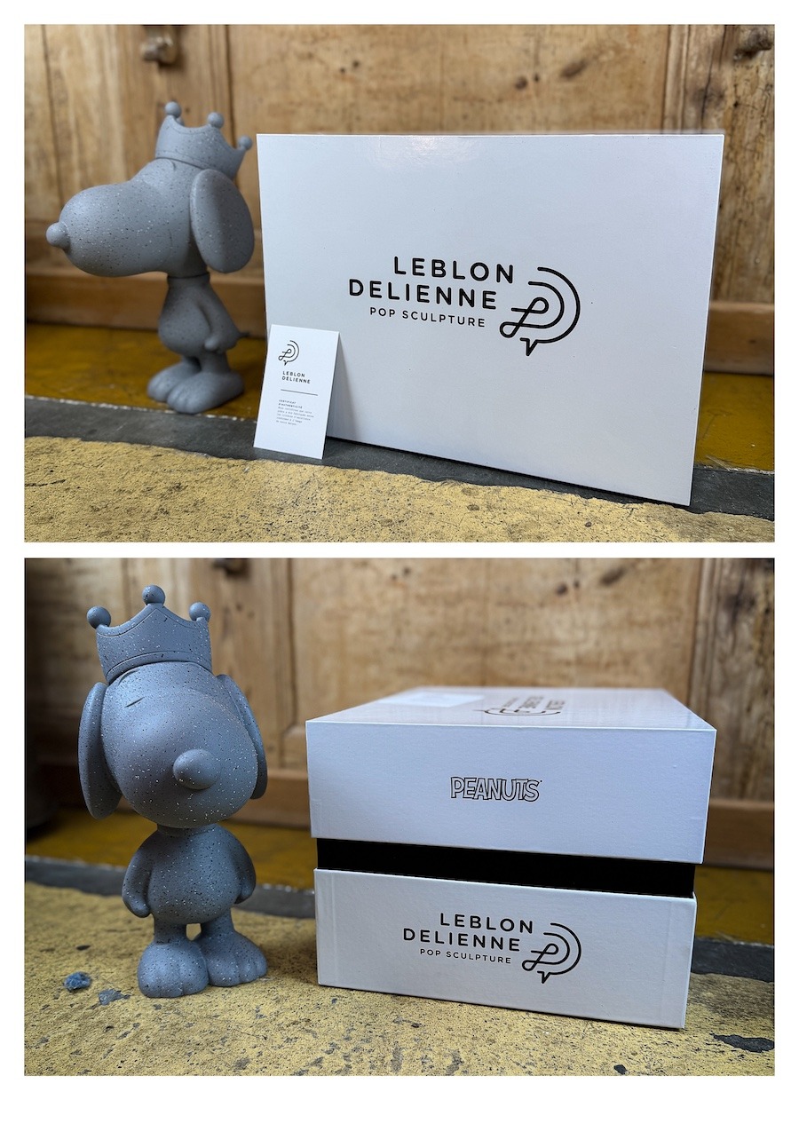 sculpture LD Studio Snoopy Couronne Granit