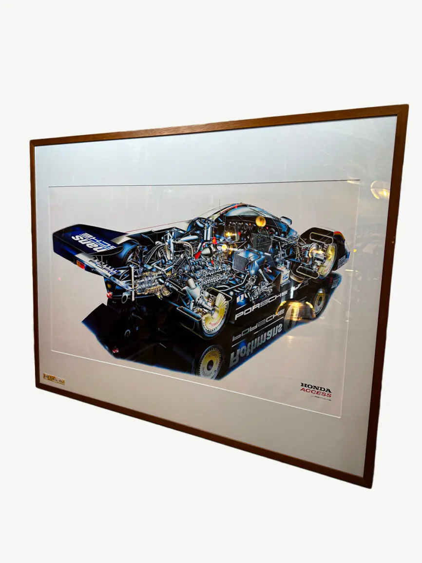 Illustration technique Porsche originale