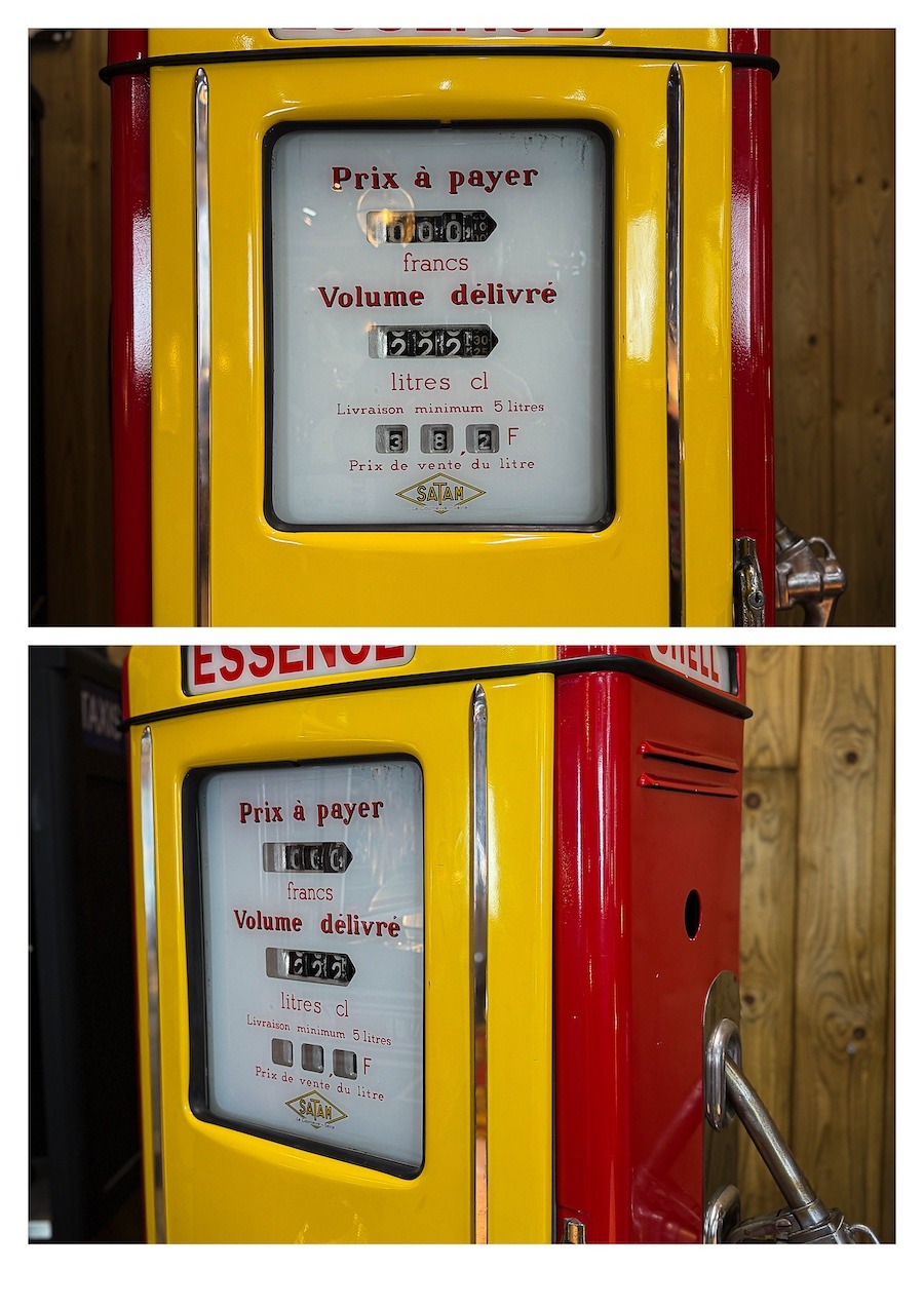 Shell Satam petrol pump 1955 220cm double-sided - Image 4