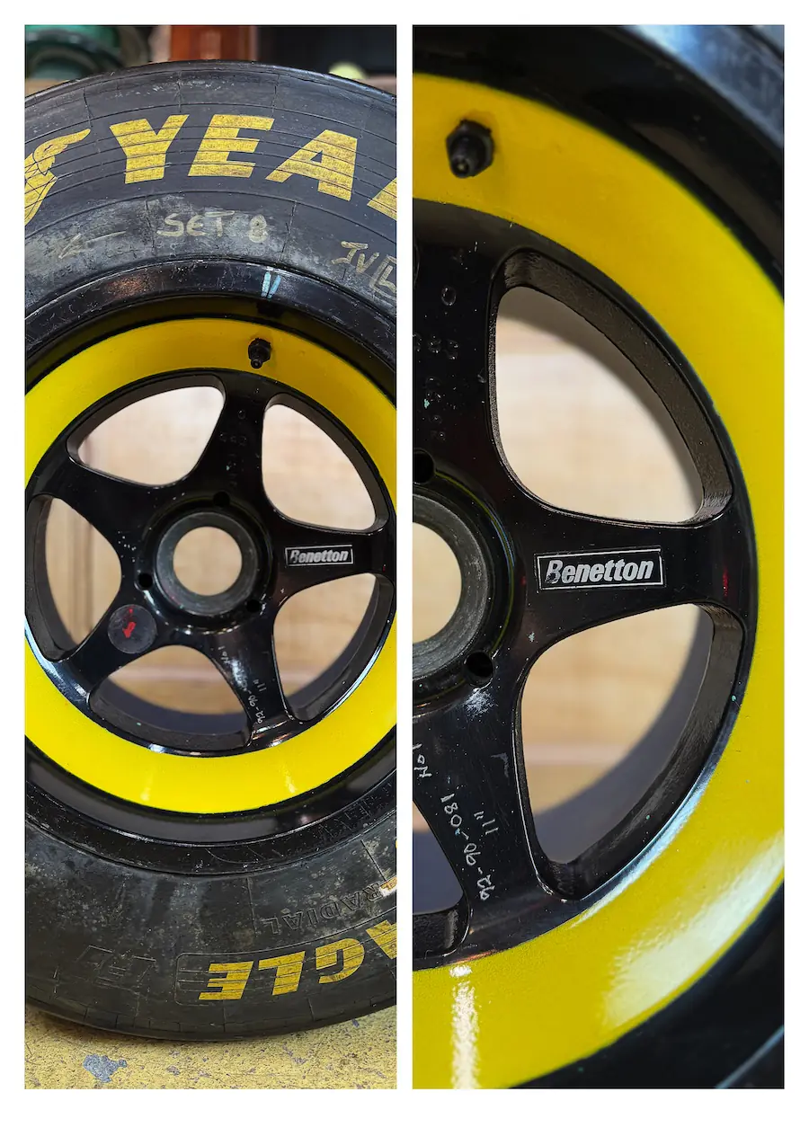 Roue authentique Formule 1 Michael Schumacher