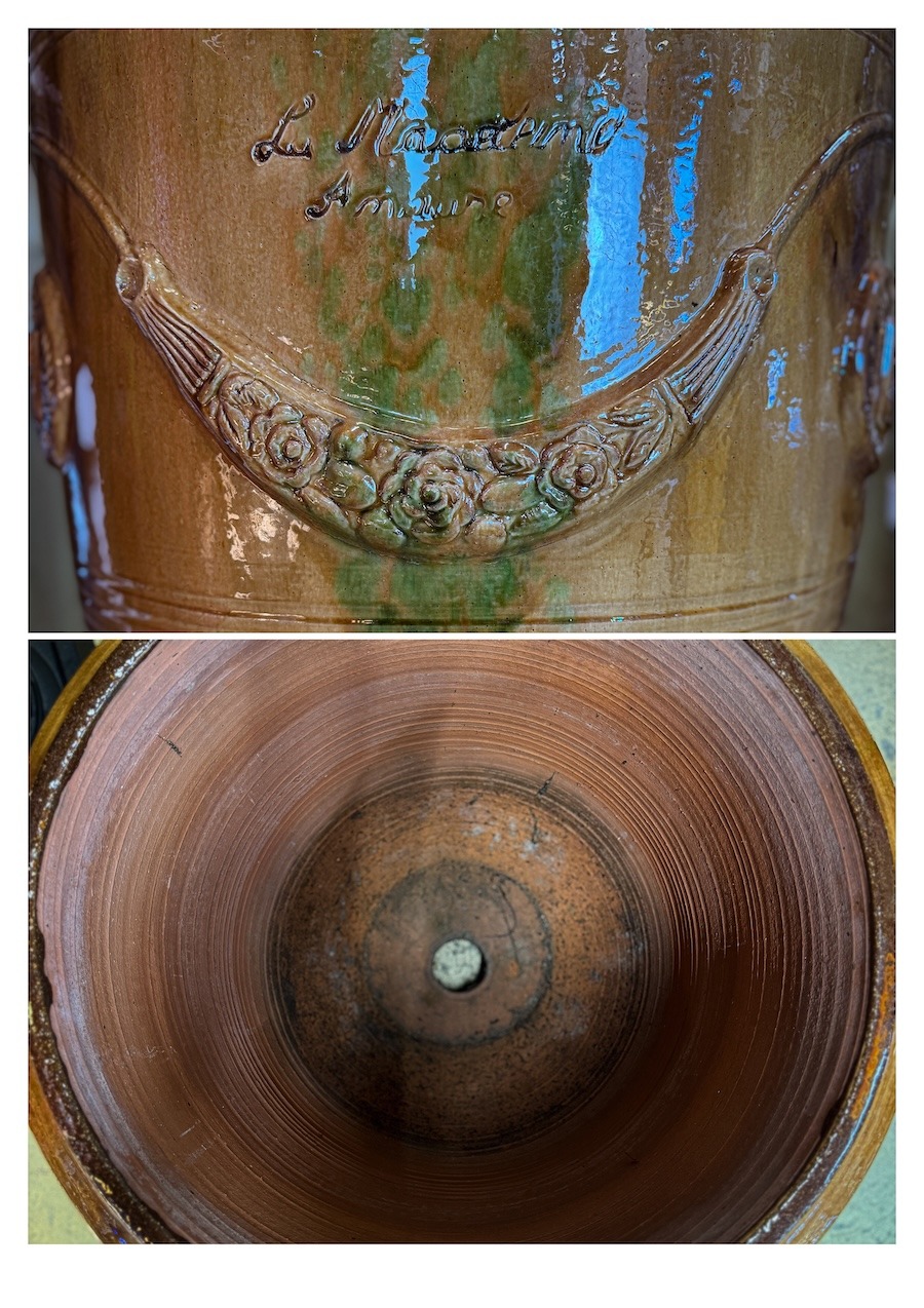 grand vase poterie d'Anduze monumental