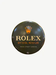 Plaque émaillée Rolex Bond Street