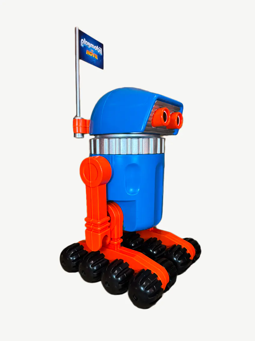 statue Playmobil géant robot