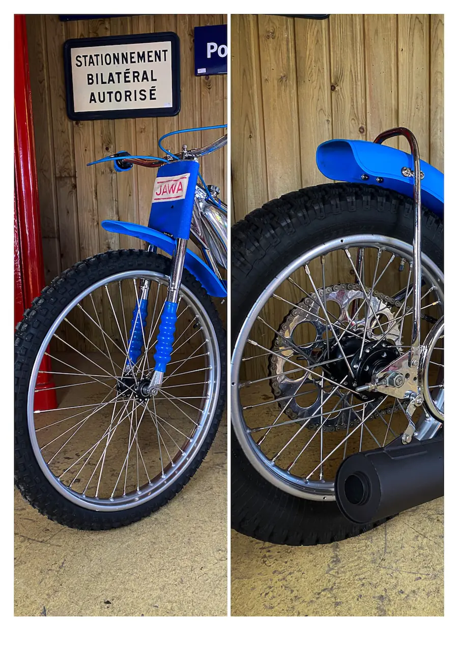 moto speedway jawa restaurée