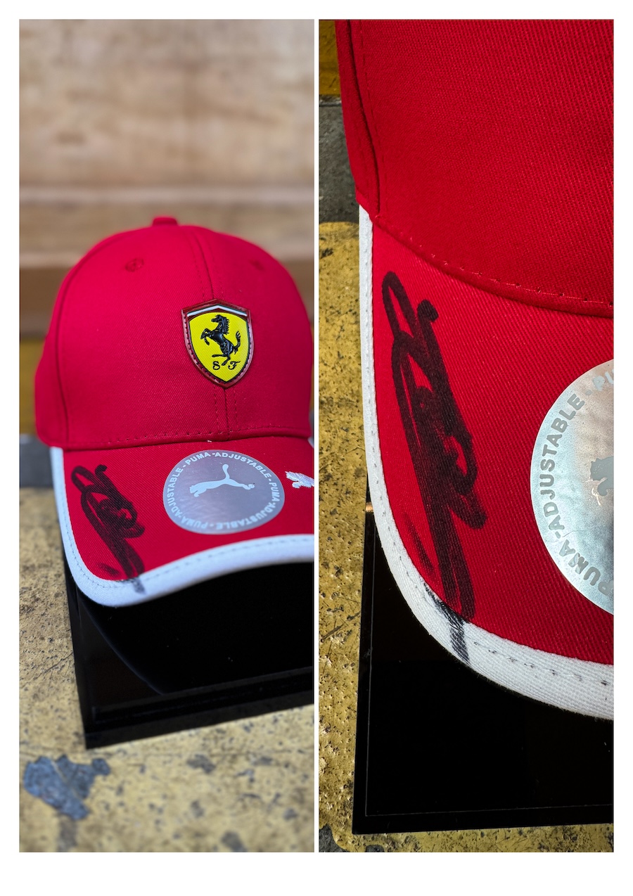 Charles Leclerc signed cap in a display case with certificat - Image 5