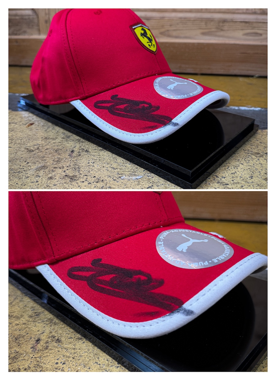 Charles Leclerc signed cap in a display case with certificat - Image 6