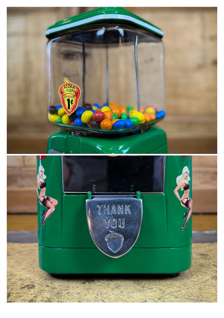 Distributeur cacahuètes Acorn Hollywood vert