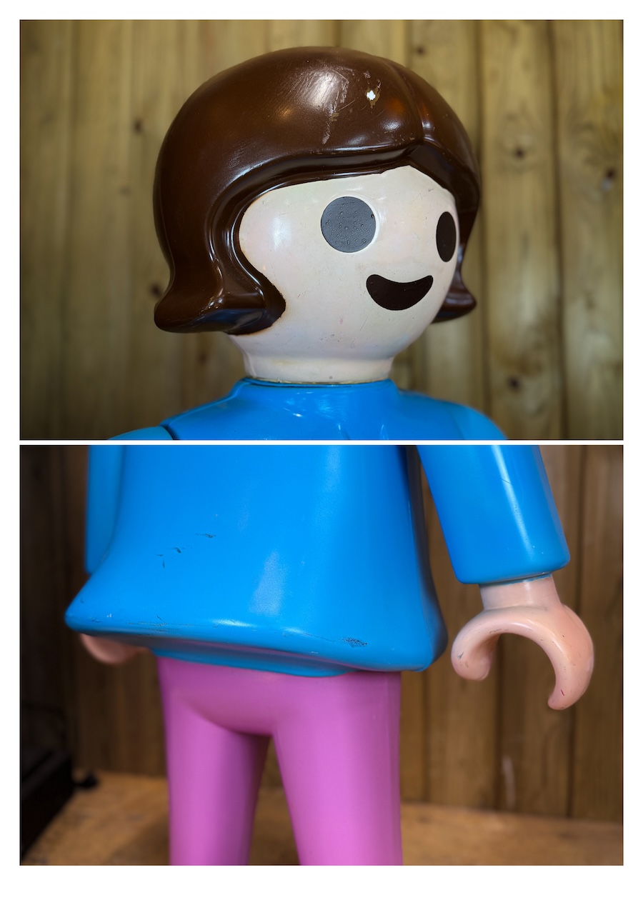 Playmobil géant petite fille ancienne