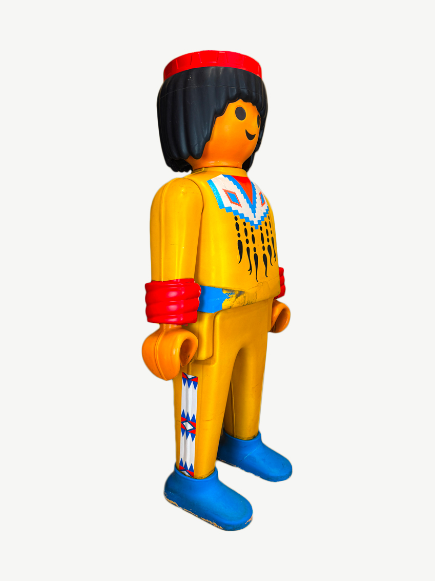 statue Playmobil géant western indian
