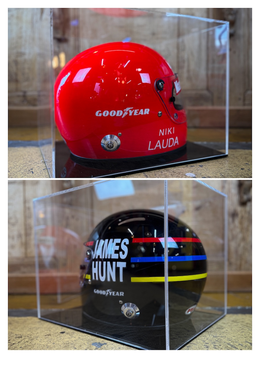 Casques Formule 1 LAUDA VS HUNT collector