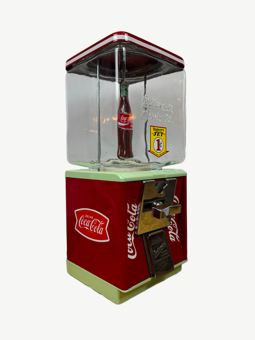 Distributeur vintage Northwestern rouge Coca