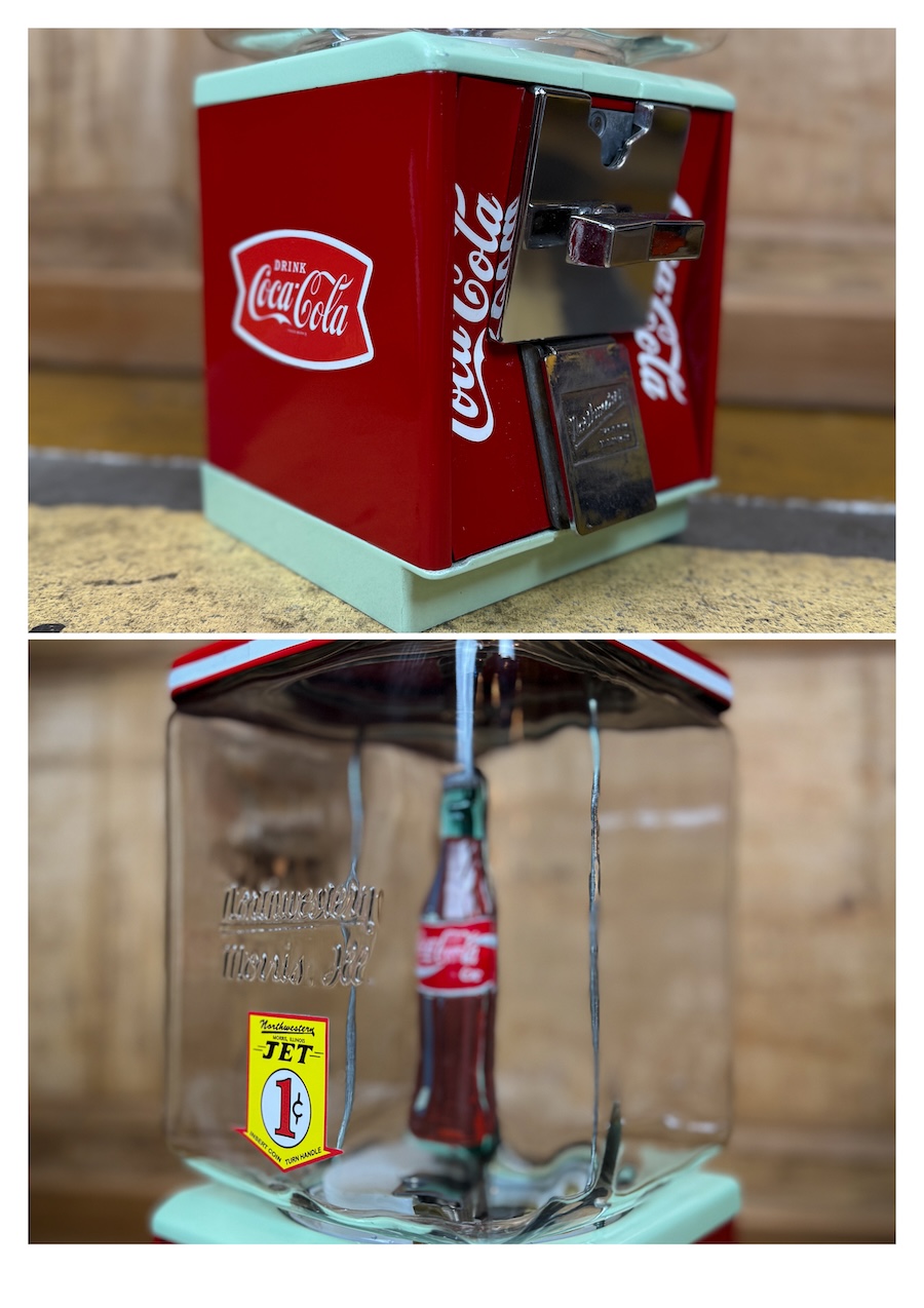 Distributeur cacahuètes Northwestern rouge Coca