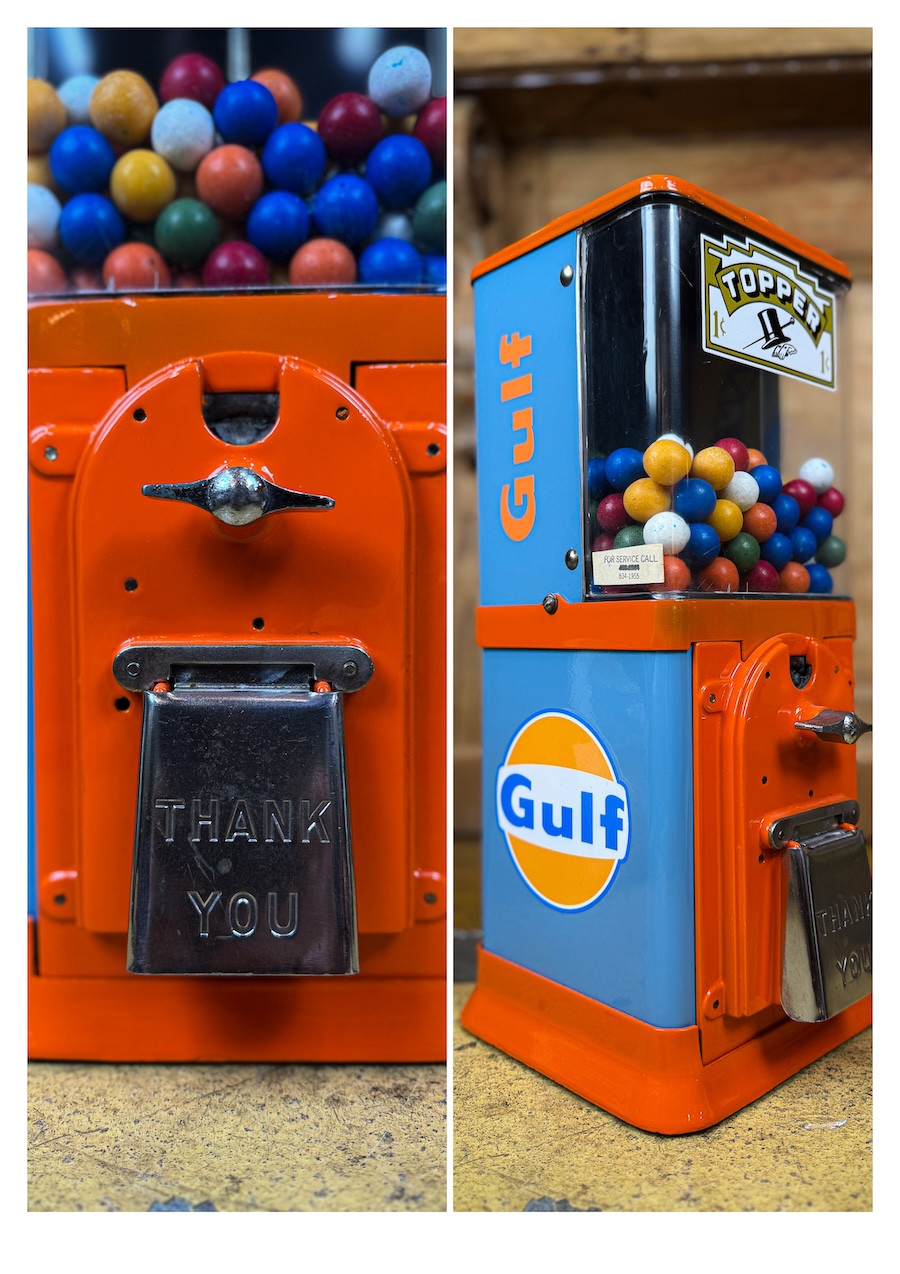 Distributeur authentique Topper Gulf Gasoline