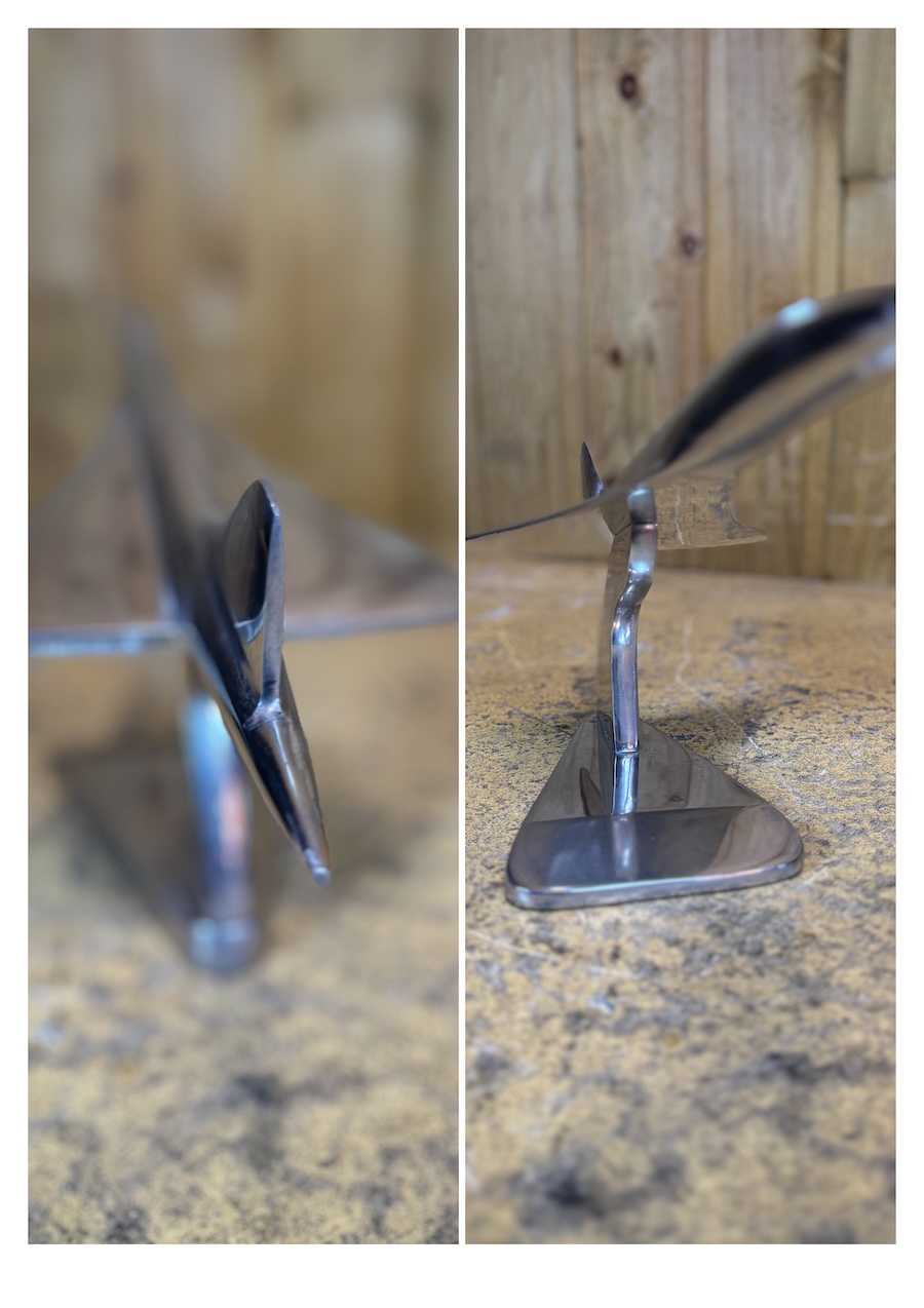 Maquette Concorde fonte aluminium décollage