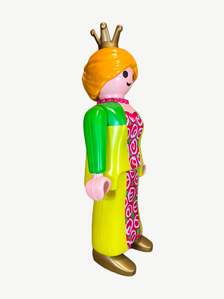 statue Playmobil géant princesse verte