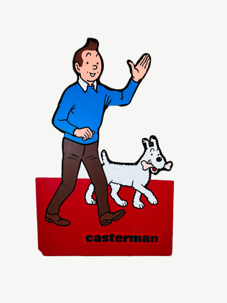 Affiche publicitaire Tintin Casterman