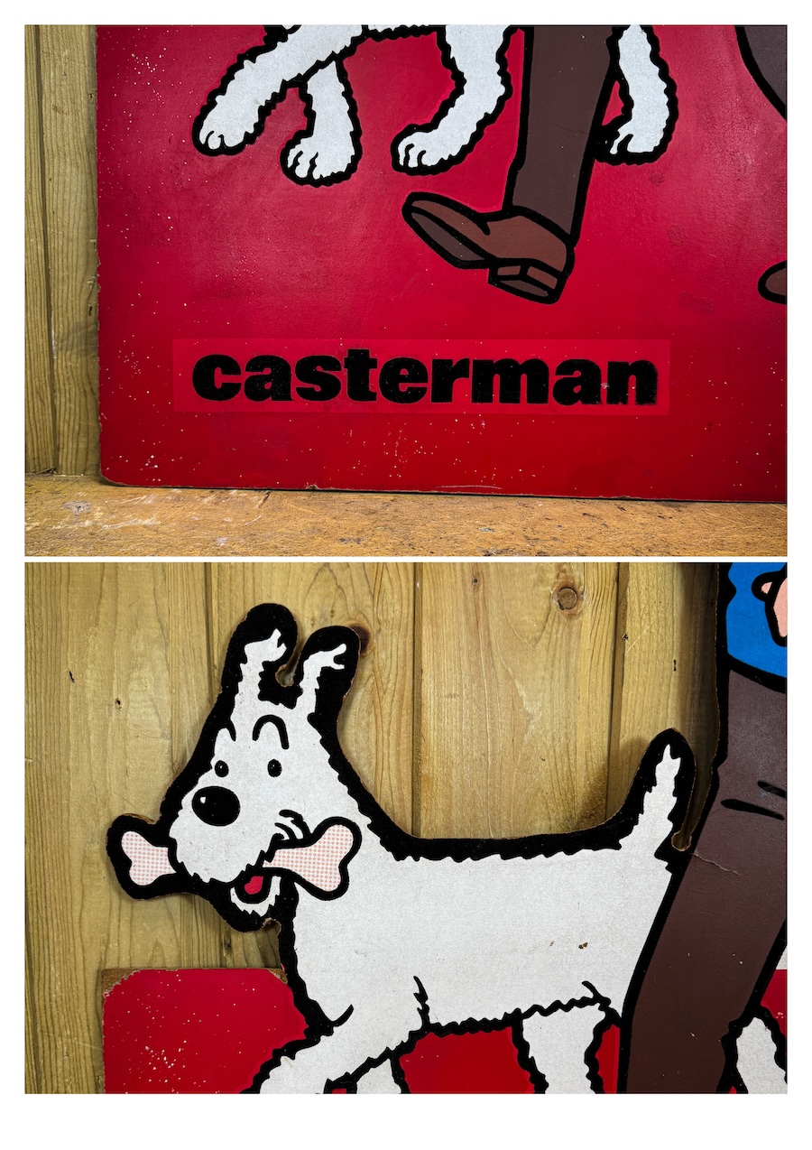 Affiche publicitaire Tintin Casterman collection